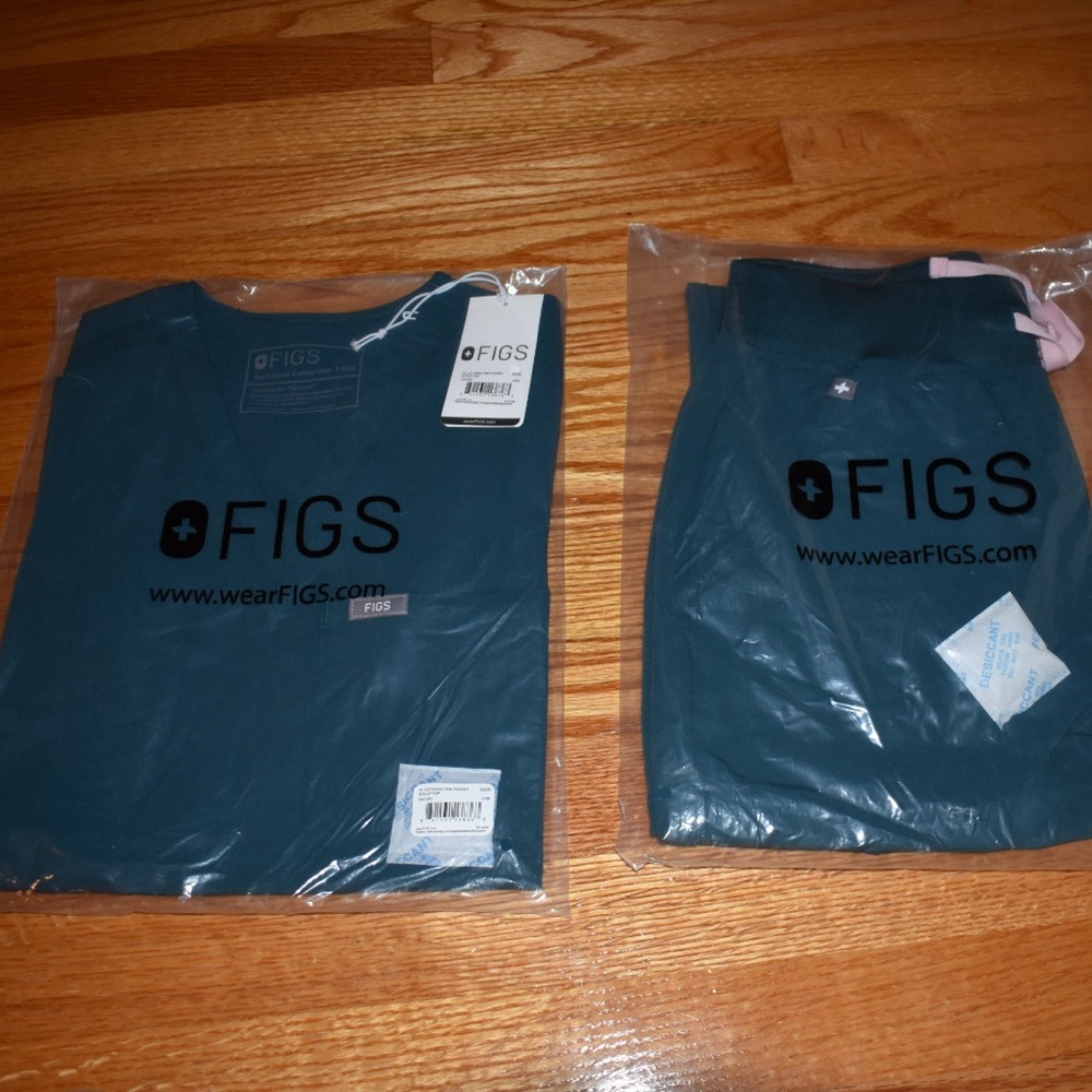 Figs Scrub Set - Caribbean Blue